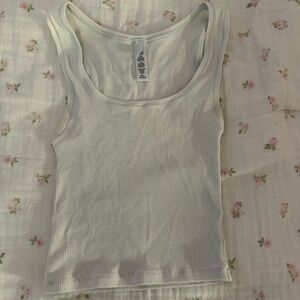 SKIMS Ribbed Tank Top - light blue